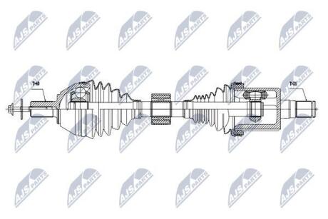 ПІВВІСЬ | VOLVO S80II / V70III 3.2V6 AWD 07- /ЛІВ,ATM/ NTY NPWVV040 (фото 1)