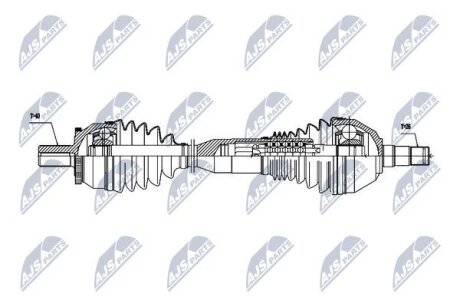 ПІВВІСЬ | VOLVO XC90 VIN 354118-> 2.5T 02-07, 2.4D5 02-07 2007-2014 /ЛІВ,ATM/ NTY NPWVV059