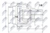 ШАРНІР РІВНИХ КУТОВИХ ШВИДКОСТЕЙ | VW GOLF V 1.4TSI 07-09, TIGUAN 1.4TSI, 2.0TDI 07-, AUDI A3 1.4TFSI ATM 07-13, Q3 09-, SKODA SUPERB 1.8TSI ATM 08- NTY NPWVW031 (фото 1)