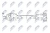 ПІВВІСЬ | VW ENG.1.6 GOLF V/VI 03-, JETTA III 05-10, SKODA OCTAVIA 04-, AUDI A3 03-13, SEAT LEON 99-, TOLEDO 04-09, ALTEA 04- /ПРАВ/ NTY NPWVW058 (фото 4)