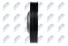ШКІВ ВАЛУ | RENAULT ENG.1.4/1.6 CLIO II 98-, LAGUNA 97-, MEGANE 99-, SCENIC 99- NTY RKPRE005 (фото 4)