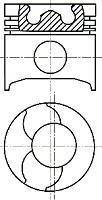 Поршень NURAL 87-142500-00