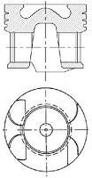Поршень NURAL 87-422407-00 (фото 1)