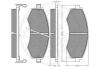 Комплект тормозных колодок, дисковый тормоз Optimal 10237 (фото 2)