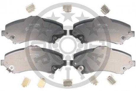 Колодки гальмівні (передні) Chrysler Grand Voyager V 07-/Dodge Caravan 08-/VW Routan 08-13 Optimal 12704 (фото 1)