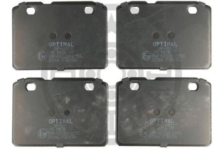 Гальмівні колодки дискові Optimal BP-09151 (фото 1)