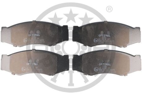 Комплект гальмівних накладок, дискове гальмо Optimal BP09386
