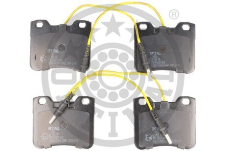 Комплект гальмівних накладок, дискове гальмо Optimal BP09761