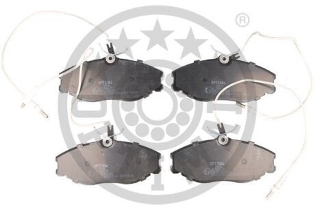 Комплект гальмівних накладок, дискове гальмо Optimal BP10091