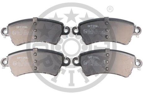 Комплект гальмівних накладок, дискове гальмо Optimal BP10388