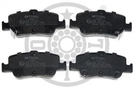 KLOCKI HAMULCOWE TOYOTA AURIS (_E15_), AURIS (_E18_), AURIS ESTATE (_E18_), AURIS VAN BOX (_ 06-18 TYL SZT Optimal BP12484