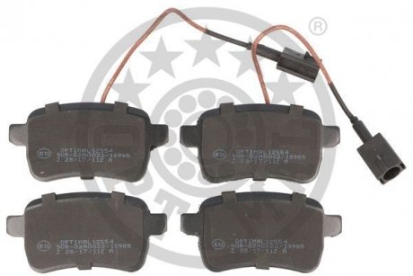 Гальмівні колодки дискові Optimal BP12554