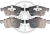 Комплект гальмівних накладок, дискове гальмо Optimal BP12650 (фото 1)