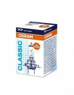 Автолампа H7 12V 55Вт PX26dfs Classic OSRAM 64210CLC