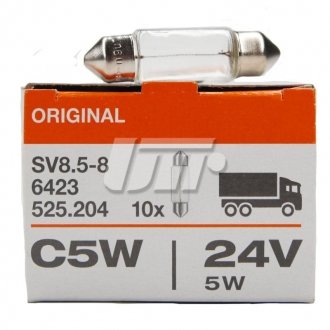 Лампа C5W 24V 5W SV8,5 OSRAM 6423 (фото 1)