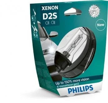 Лампа (упаковка-блістер 1шт) D2S 85В 35Вт P32D-2 X-tremeVision gen2 4800K PHILIPS 85122XV2S1