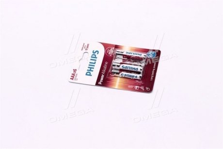 Батарейка LR03 / AAA Power Alkaline Blister 6шт PHILIPS LR03P6BP/10 (фото 1)