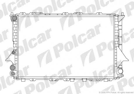 Радіатор охолодження Polcar 131608A1 (фото 1)