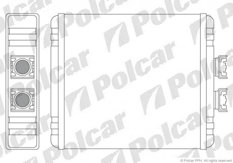 Радіатор обігріву Polcar 1322N8-1 (фото 1)