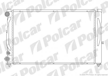 Радіатор охолодження Polcar 132408-1 (фото 1)