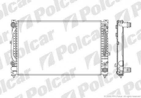Радіатор охолодження Polcar 132408-6 (фото 1)