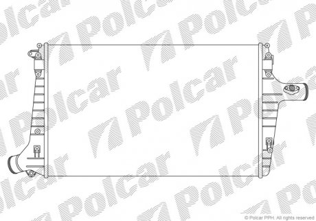Радіатор повітря (інтеркулер) Polcar 1327J8-1