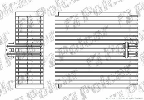 Испаритель кондиционера Polcar 1327P8-1