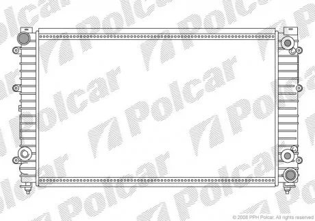 Фото 1 - радіатор охолодження Polcar 132808-3 Радіатор охолодження Polcar 132808-3 (фото 1)