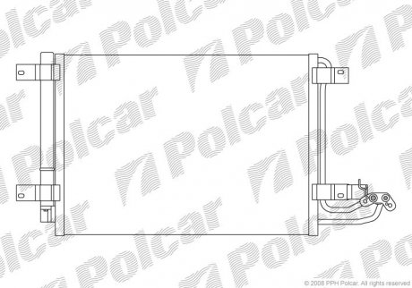 Радіатор кондиціонера Polcar 1331K8C1 (фото 1)