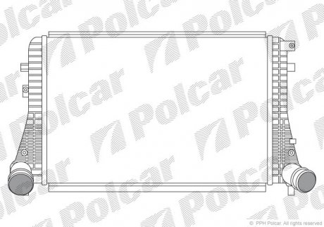Радіатор повітря (Інтеркулер) Polcar 1332J81X