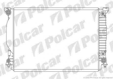 Радіатор охолодження Polcar 133408-4