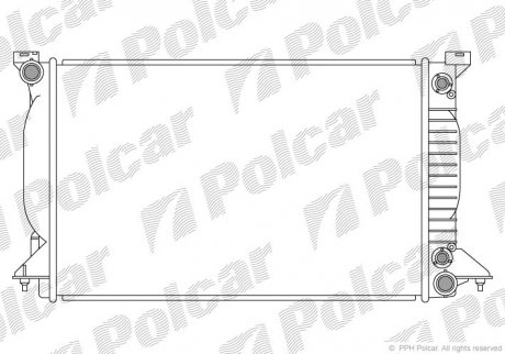 Радіатор охолодження Polcar 133508-2