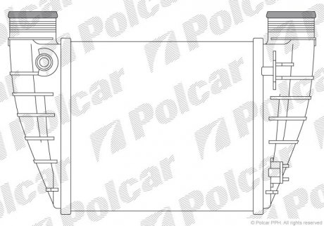 Радіатори повітря (Інтеркулери) Polcar 1336J8-3