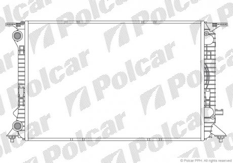 Радіатор двигуна Polcar 1337084