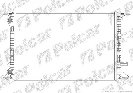 Радіатор охолодження Polcar 1337084X