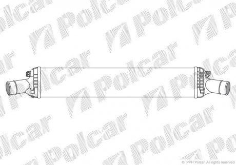 Радіатор повітря (Інтеркулер) Polcar 1337J82X (фото 1)