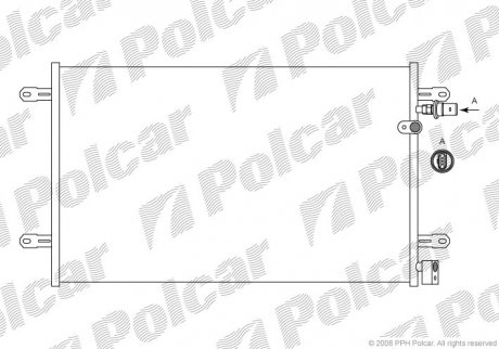 Радиаторы кондиционера Polcar 1338K81X