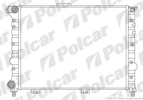 Радиаторы охлаждения Polcar 140808A1 (фото 1)