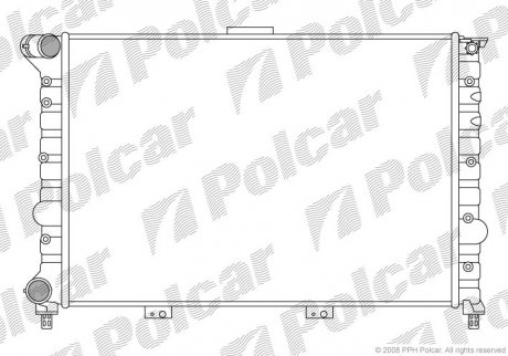 Радіатор охолодження Polcar 140808A3