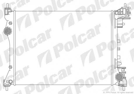 Радіатор охолодження Polcar 1425081X (фото 1)