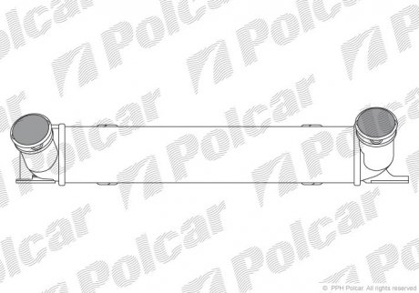 Радіатор повітря (Інтеркулер) Polcar 2001J81X (фото 1)