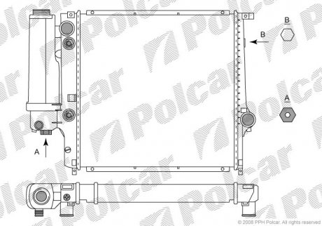 Радіатор охолодження Polcar 200708-5