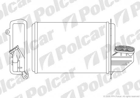 Радіатор обігріву Polcar 2007N8-2 (фото 1)