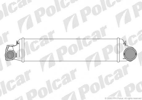 Радіатор повітря (Інтеркулер) Polcar 2009J8-1 (фото 1)