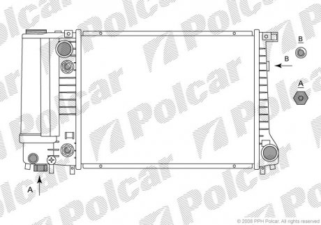 Радиатор охлаждения Polcar 201408-2