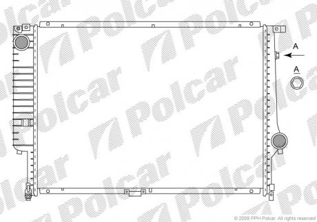 Радіатор охолодження Polcar 201508-5 (фото 1)