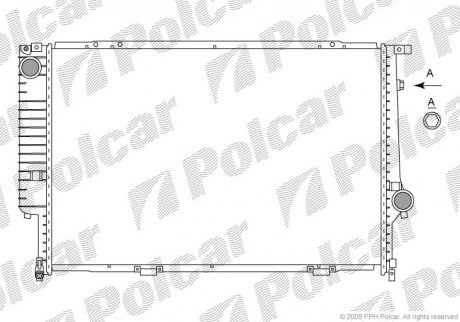 Радіатор охолодження Polcar 201508-7