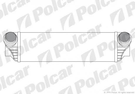 Радіатор повітря (Інтеркулер) Polcar 2019J82X