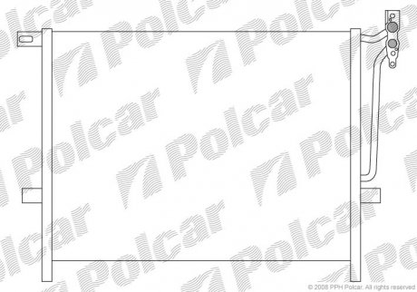 Радиаторы кондиционера Polcar 2034K8C1 (фото 1)