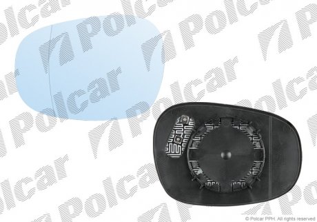 Вкладиш дзеркала зовнішнього Polcar 2042545E